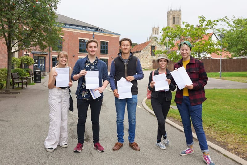 Lincoln Minster Students Celebrate A Level Success